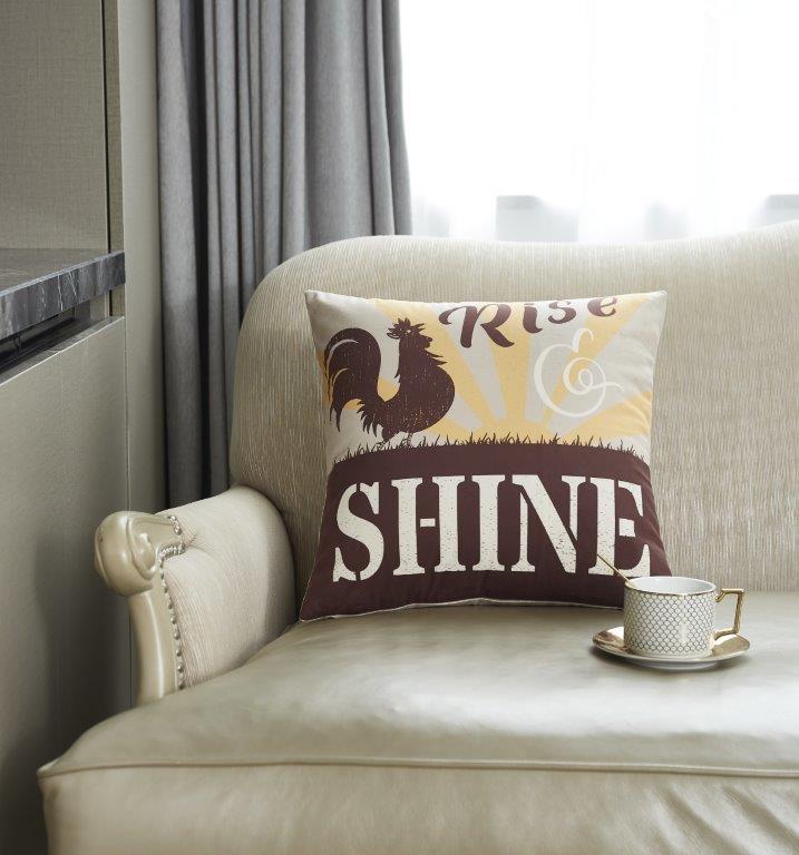 Rise and Shine Rooster - Accent Pillow
