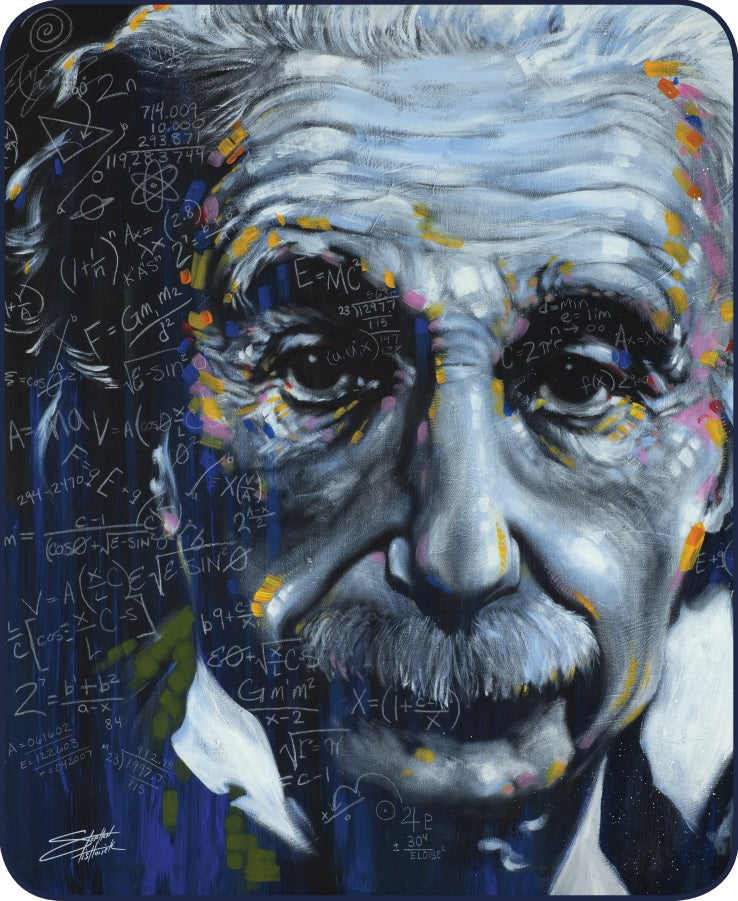 Regal Comfort - Einstein (It's All Relative) - Plush Decorative Queen Size Blanket (Copy)