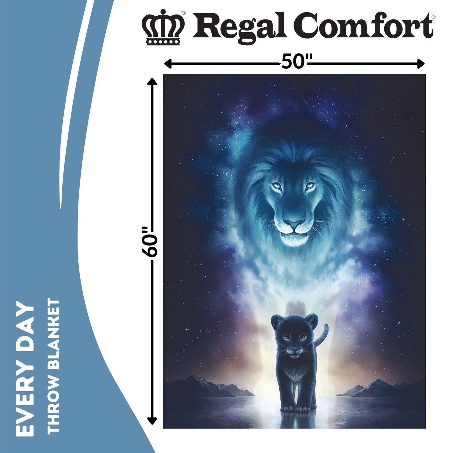 Regal Comfort - A King's Path - Plush Decorative Throw Blanket 50"x60"