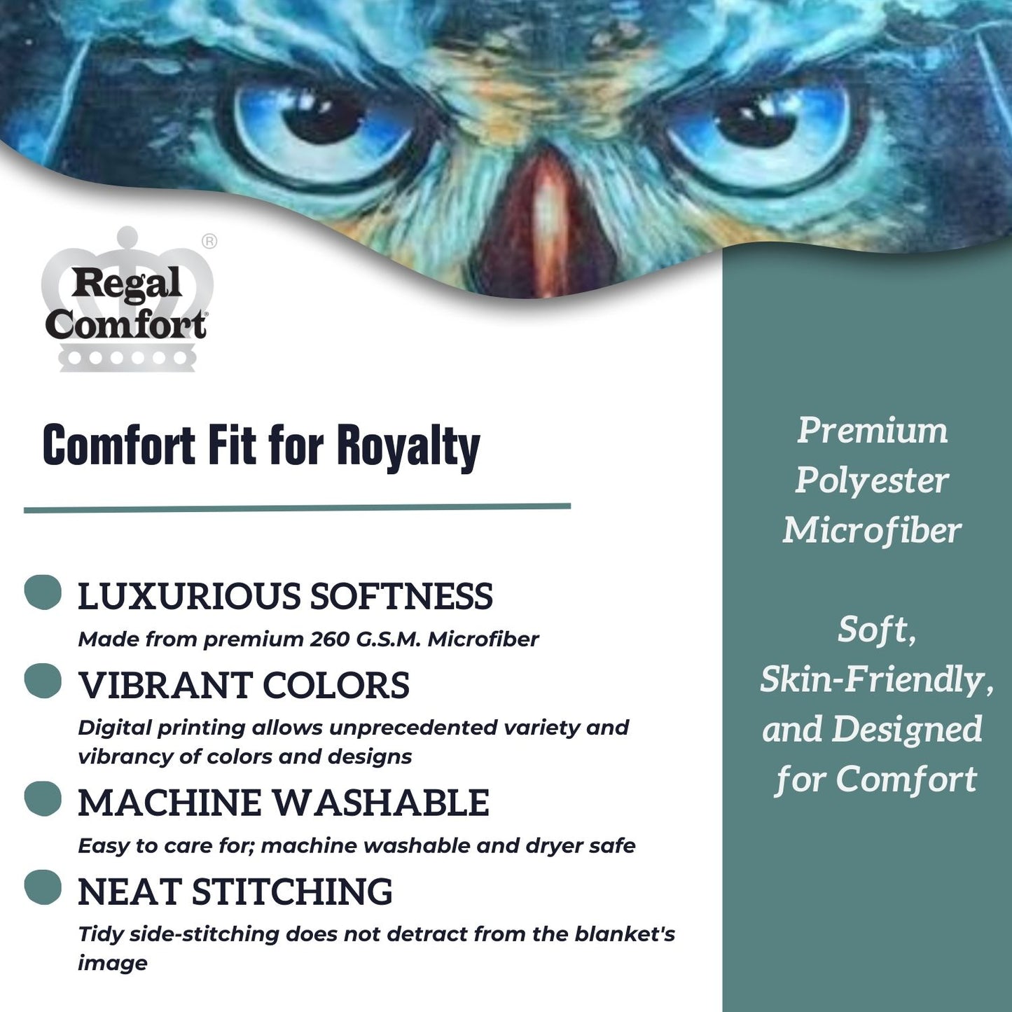 Regal Comfort - Aurowla - Plush Decorative Throw Blanket 50"x60"