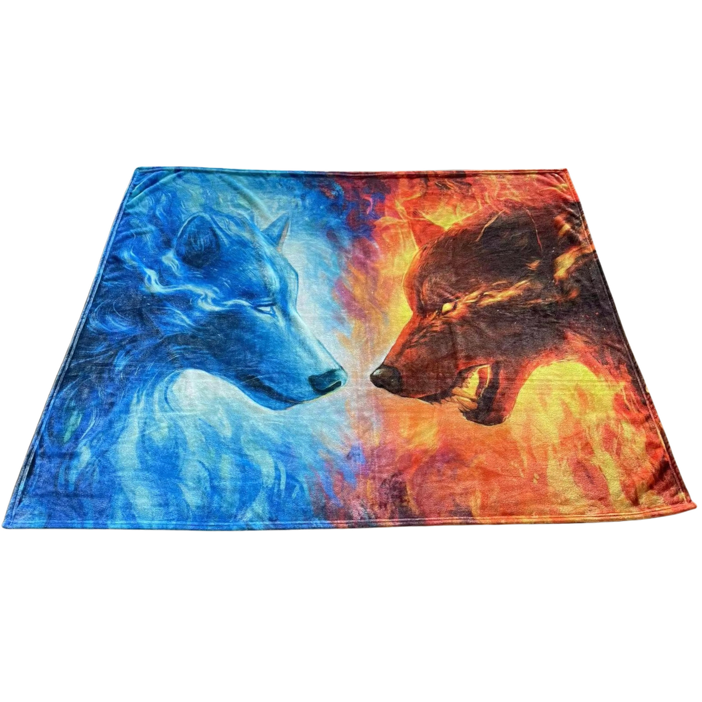 Regal Comfort - Fire and Ice - Plush Decorative Throw Blanket 50"x60"