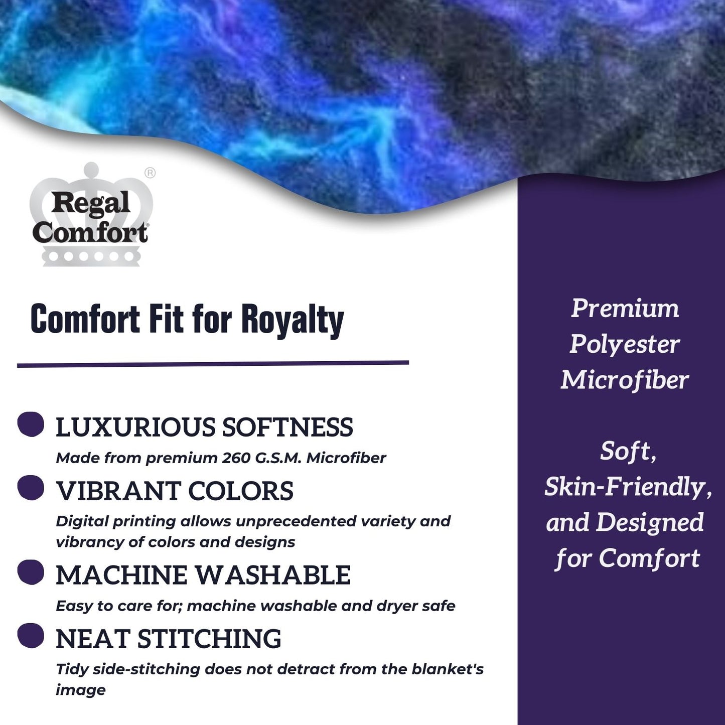 Regal Comfort - Plan of Salvation - Plush Decorative Throw Blanket 50"x60"