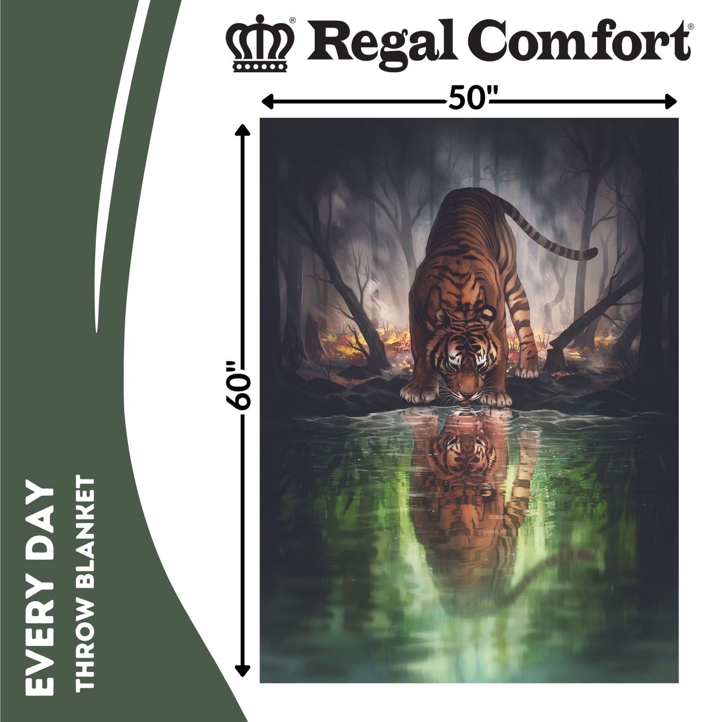 Regal Comfort - The World I Used to Know - Plush Decorative Throw Blanket 50"x60"