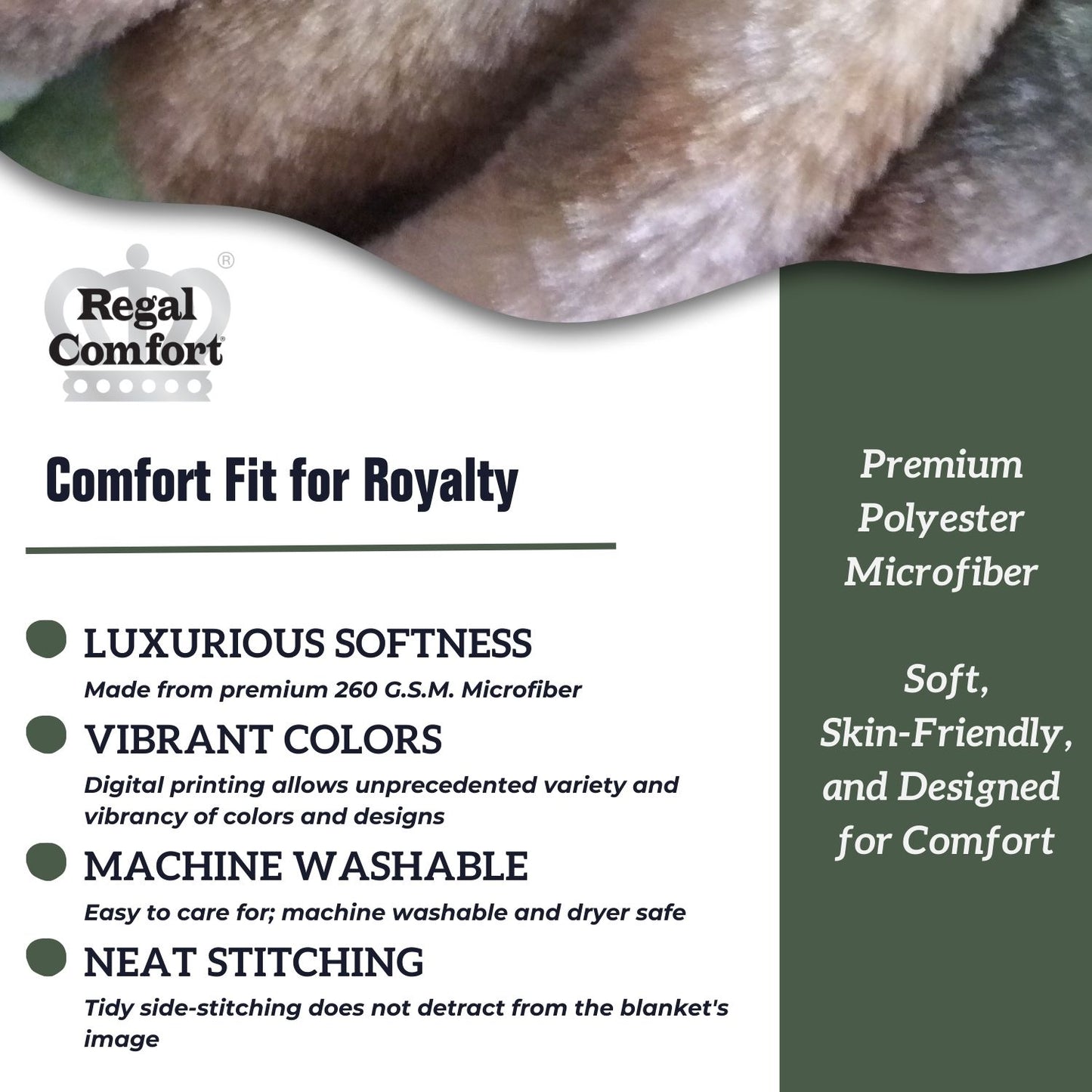 Regal Comfort - The World I Used to Know - Plush Decorative Throw Blanket 50"x60"