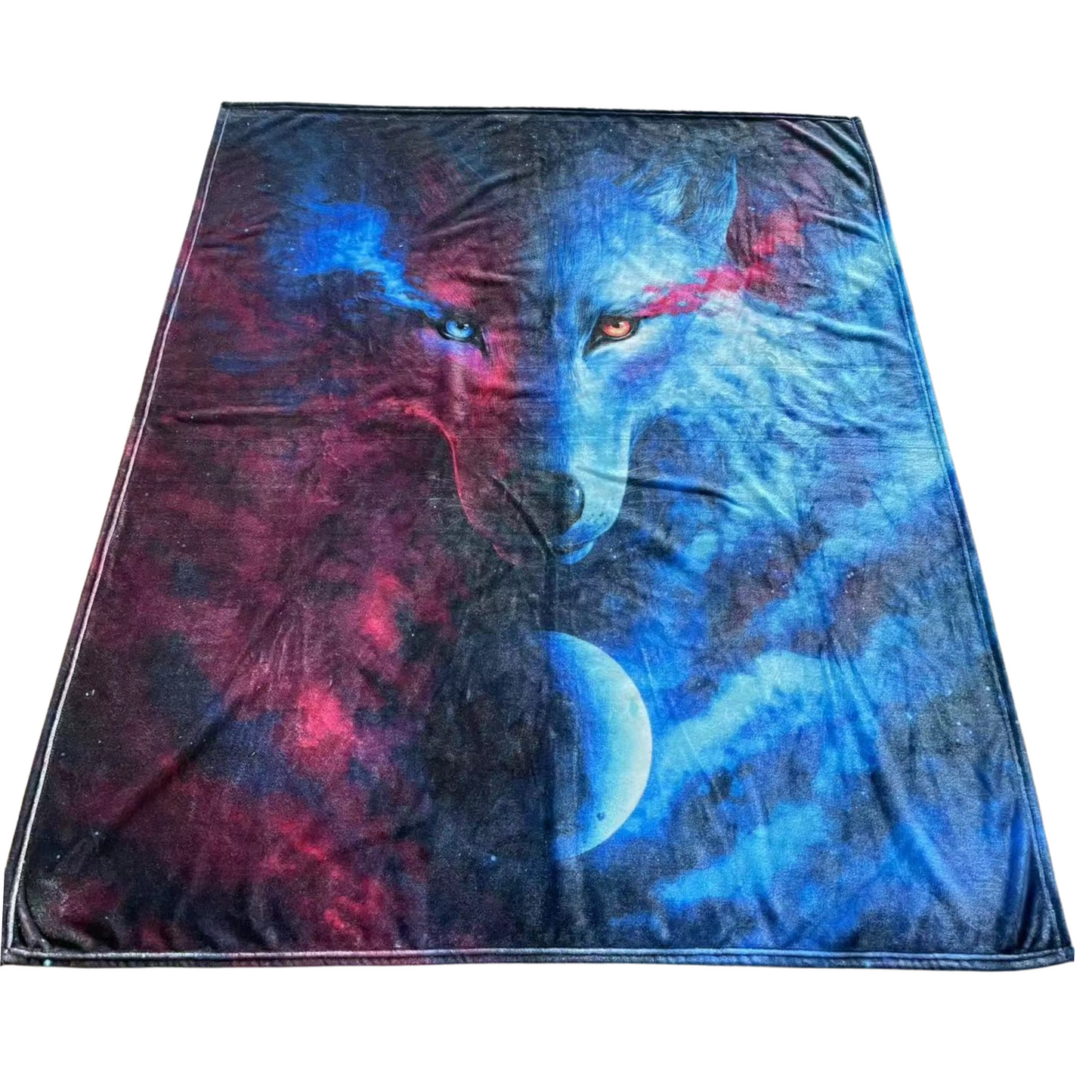 Regal Comfort - Where Light and Dark Meet - Plush Decorative Throw Blanket 50"x60"