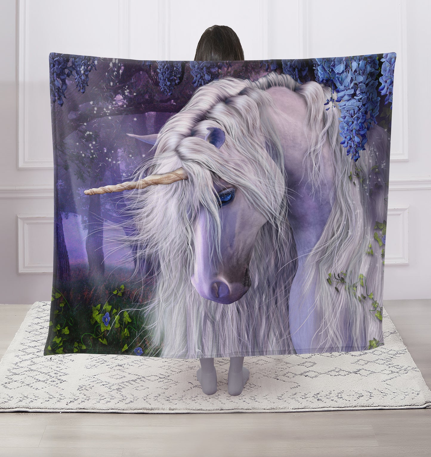 Regal Comfort - Moonlight Serenade - Plush Decorative Throw Blanket 50"x60"