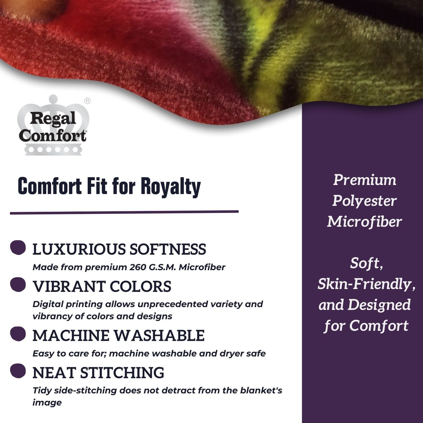 Regal Comfort - Elven Domain - Plush Decorative Throw Blanket 50"x60"