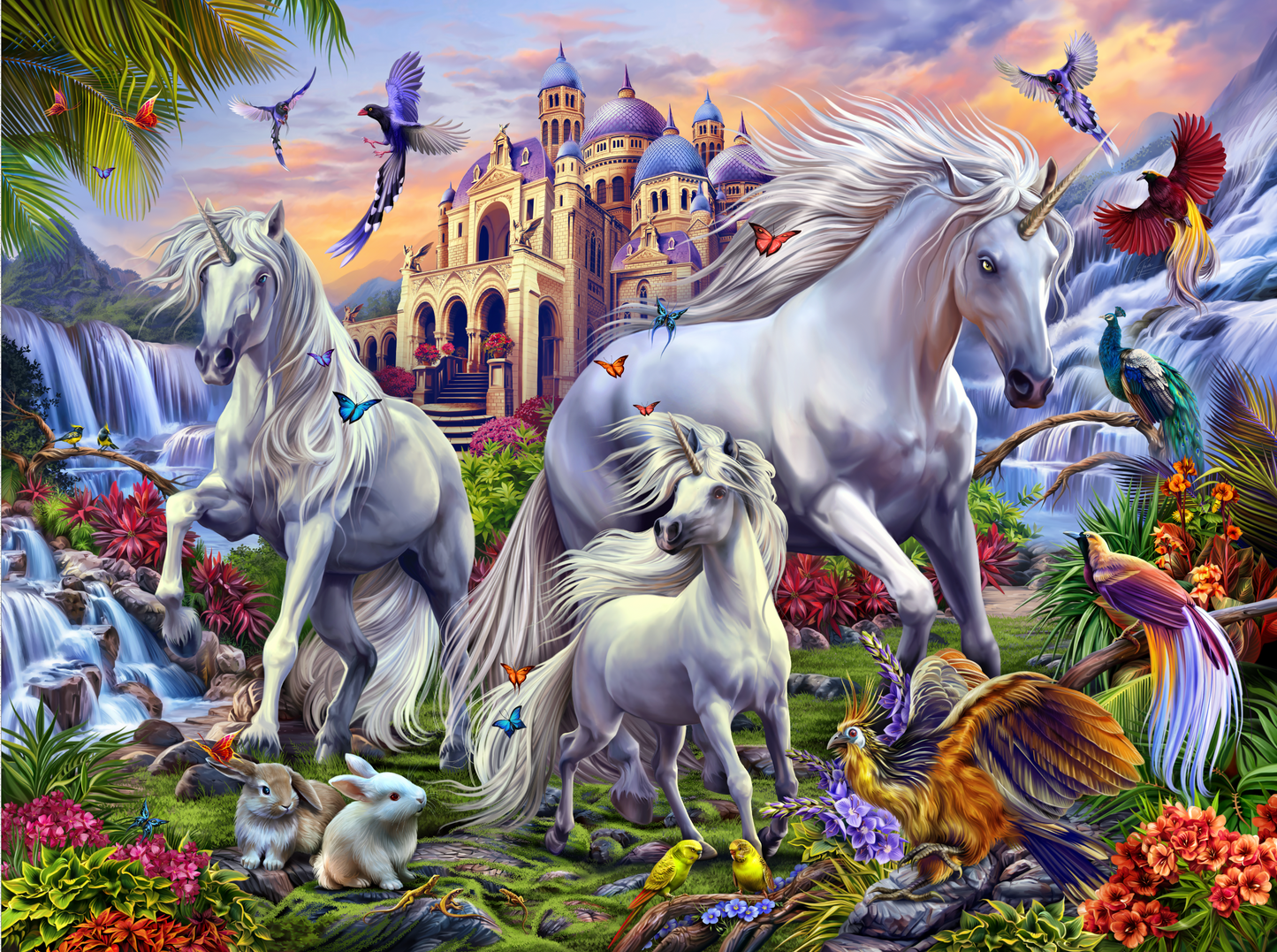Regal Comfort - Unicorn Fantasy - Plush Decorative Throw Blanket 50"x60"