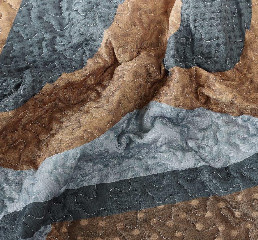 Virah Bella - Patchwork Bear - Quilted Sherpa Throw Blanket 50"x60"
