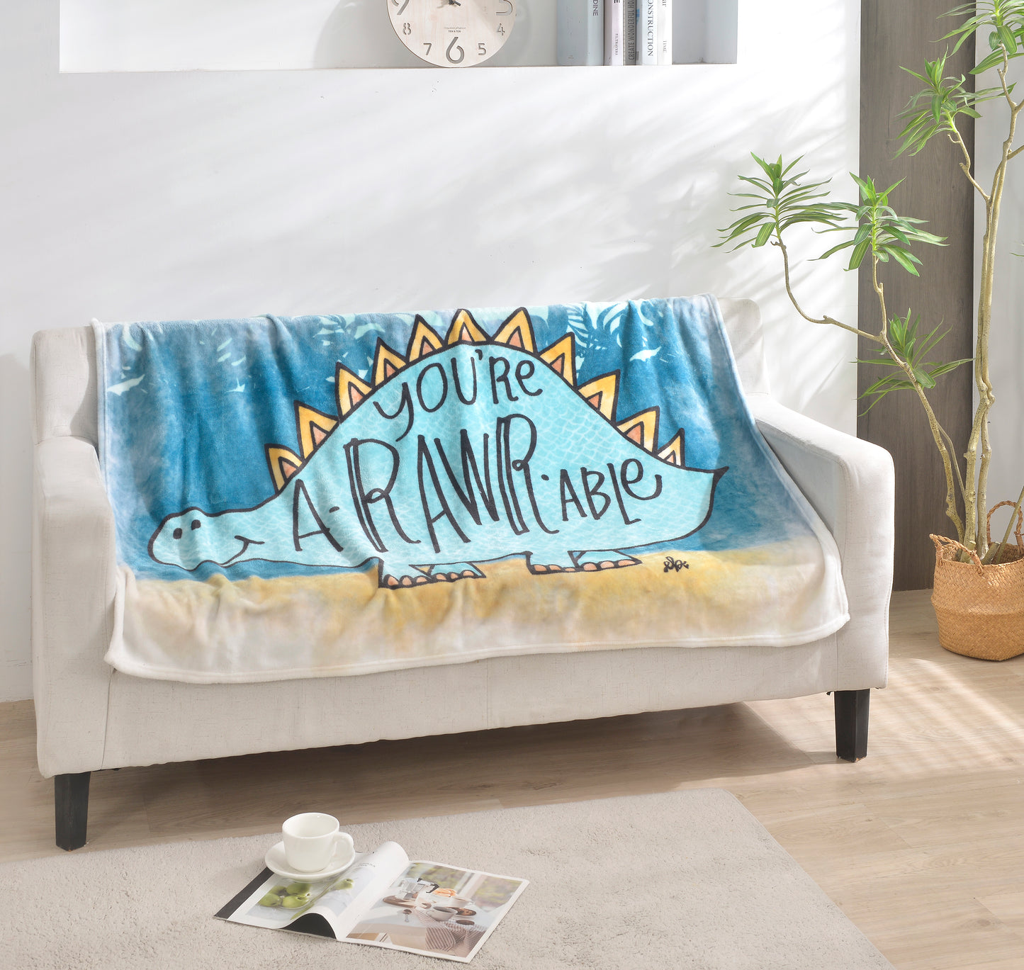 "A-rawr-able" Toddler Blanket - 40"x55"