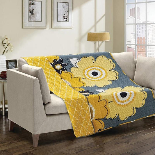 Virah Bella - Francesca - Lightweight Quilted Throw Blanket 50" x 60"
