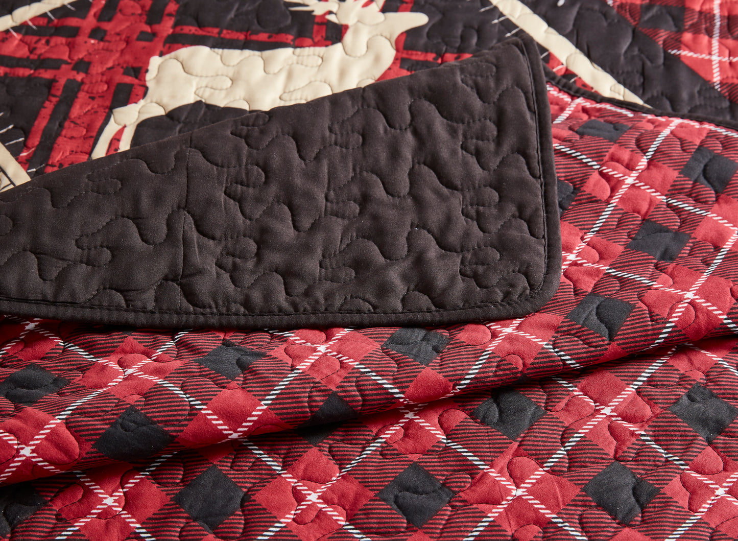 Virah Bella - Diamond Bear Lodge - Lightweight Reversible Quilt Set with Decorative Pillow Shams