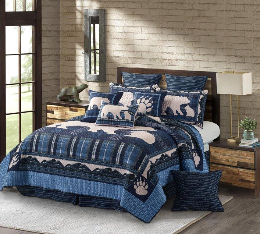 Virah Bella - Offspring - Lightweight Reversible Quilt Set with Decorative Pillow Shams