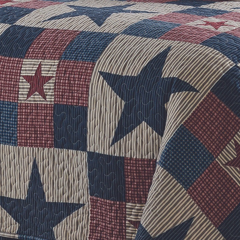 Virah Bella - Mountain Cabin Grey - Lightweight Reversible Quilt Set with Decorative Pillow Shams