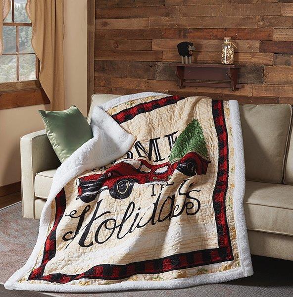 Quilted best sale sherpa throw