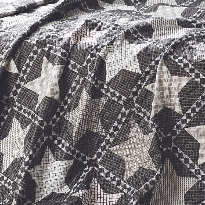 Virah Bella - Mountain Stars - Lightweight Quilted Throw Blanket 50" x 60"
