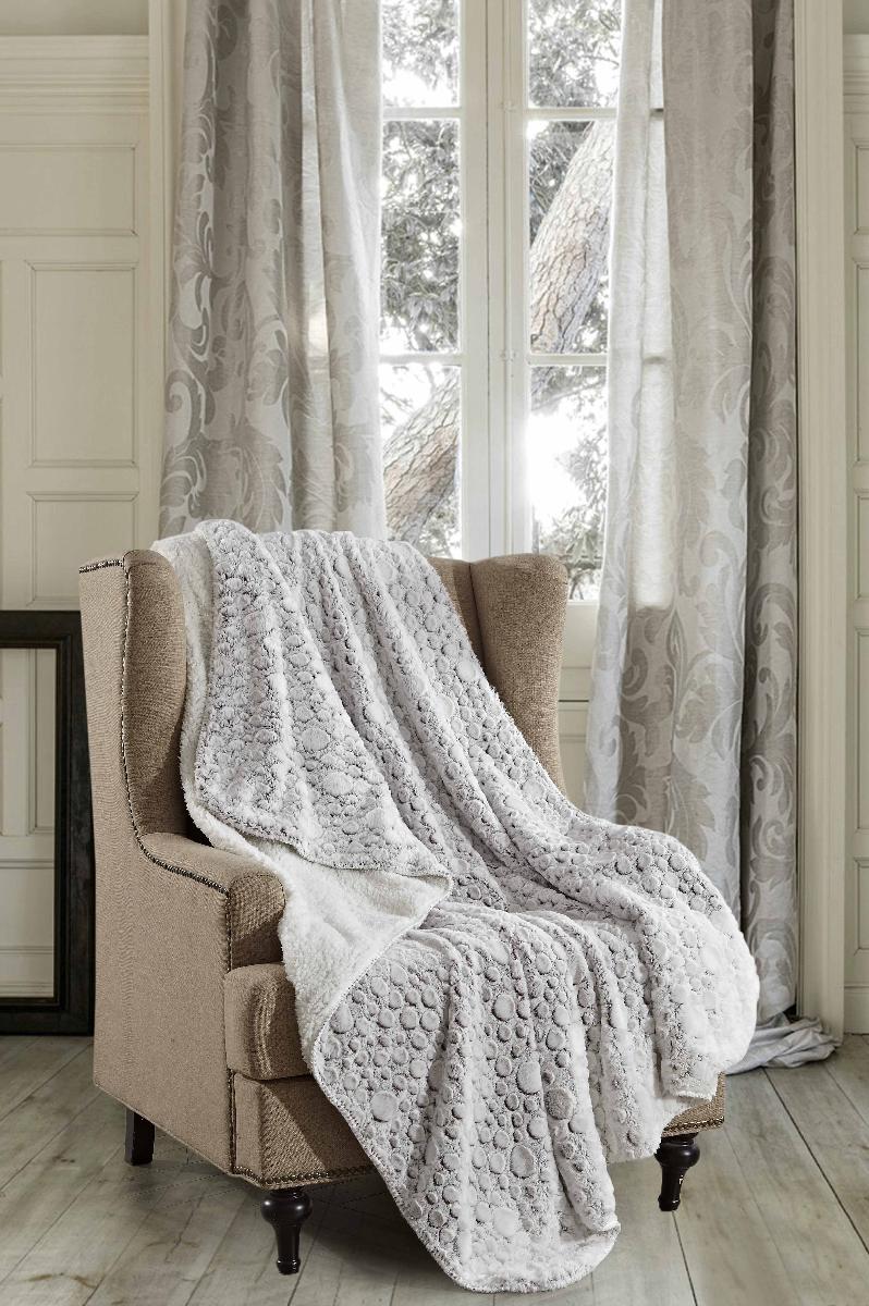 Regal Comfort - Raindrop - Faux Fur Plush Throw Blanket 50"x70"