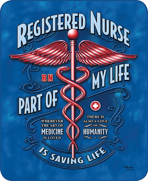 Regal Comfort - Registered Nurse - Plush Decorative Queen Size Blanket