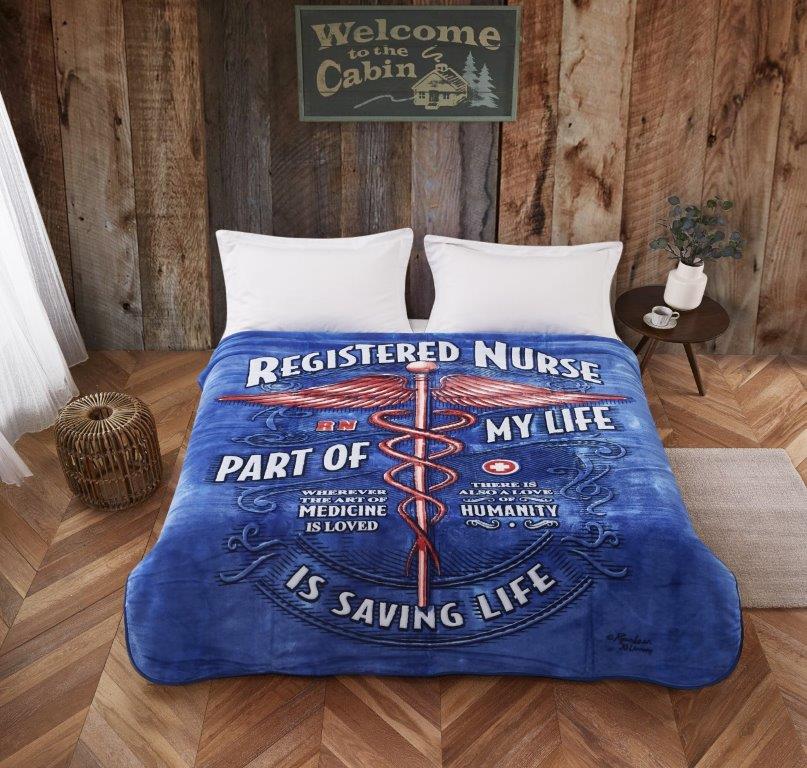 Regal Comfort - Registered Nurse - Plush Decorative Queen Size Blanket