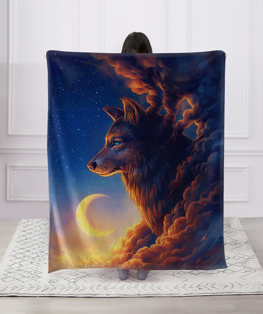 Regal Comfort - Night Guardian - Plush Decorative Throw Blanket 50"x60"