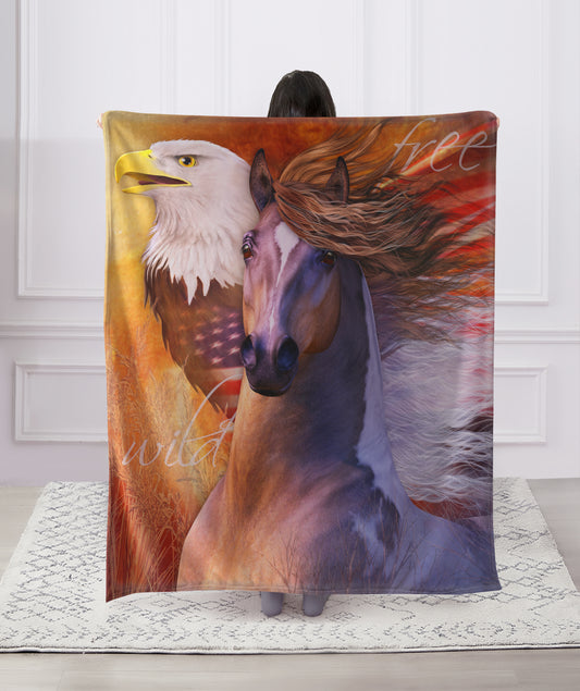 Regal Comfort - Freedom - Plush Decorative Throw Blanket 50"x60"