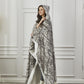 Regal Comfort - Winter Marble - Faux Fur Wearable Throw