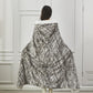 Regal Comfort - Winter Marble - Faux Fur Wearable Throw