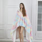 Regal Comfort - Rainbow Frost - Faux Fur Wearable Throw