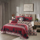 Virah Bella - Creekside Bear - Lightweight Reversible Quilt Set with Decorative Pillow Shams