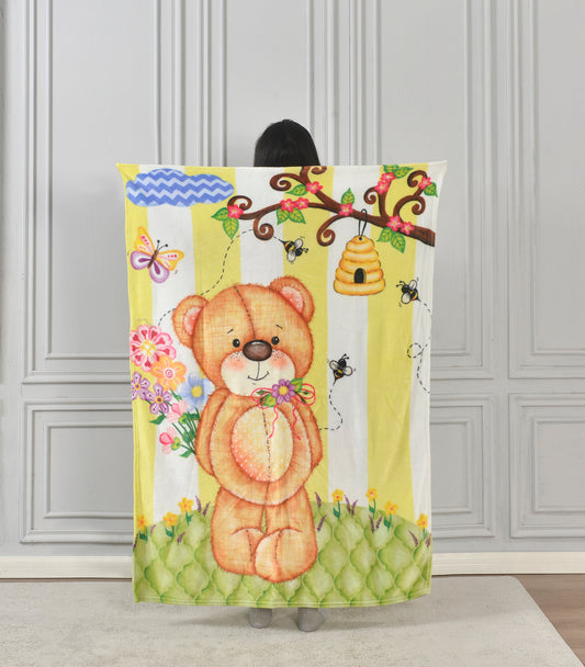"Teddy Bear" Toddler Blanket - 40"x55"