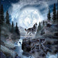 Regal Comfort - Moon Wolf - Plush Decorative Throw Blanket 50"x60"