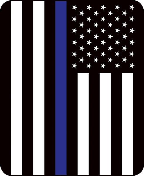 Regal Comfort - Police Department Flag - Plush Decorative Throw Blanket 50"x60"