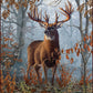 Regal Comfort - Whitetail Buck - Plush Decorative Throw Blanket 50"x60"