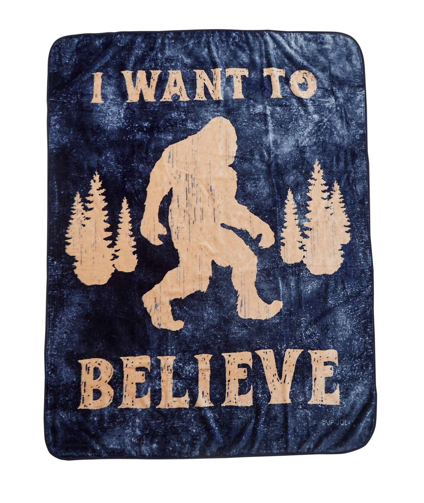 Regal Comfort - Sasquatch (I Want to Believe) - Plush Decorative Throw Blanket 60"x80"