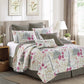 Virah Bella - Paris Love - Lightweight Reversible Quilt Set with Decorative Pillow Shams