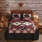 Virah Bella - Diamond Bear Lodge - Lightweight Reversible Quilt Set with Decorative Pillow Shams