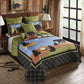 Virah Bella - Bear Lake - Lightweight Reversible Quilt Set with Decorative Pillow Shams