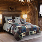 Virah Bella - Wilderness Patch - Lightweight Reversible Quilt Set with Decorative Pillow Shams