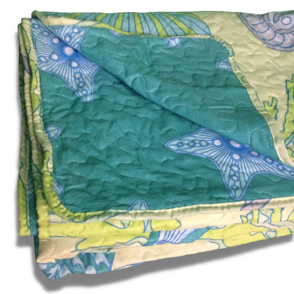 Virah Bella - Beach Dreams - Lightweight Reversible Quilt Set with Decorative Pillow Shams