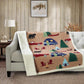 Virah Bella - Woodland Campin' - Quilted Sherpa Throw Blanket 50"x60"