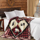 Virah Bella - Diamond Bear - Lightweight Quilted Throw Blanket 50" x 60"