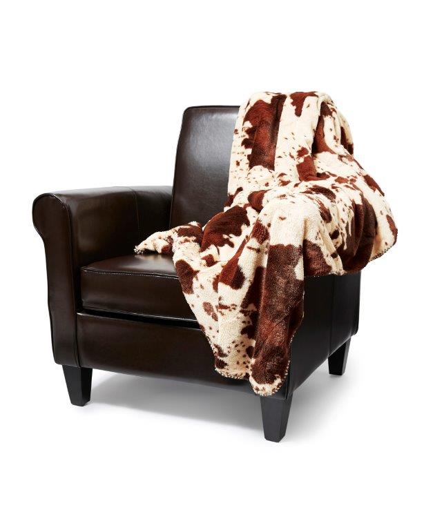 Rodeo - Faux Fur Plush Throw Blanket 50"x70"