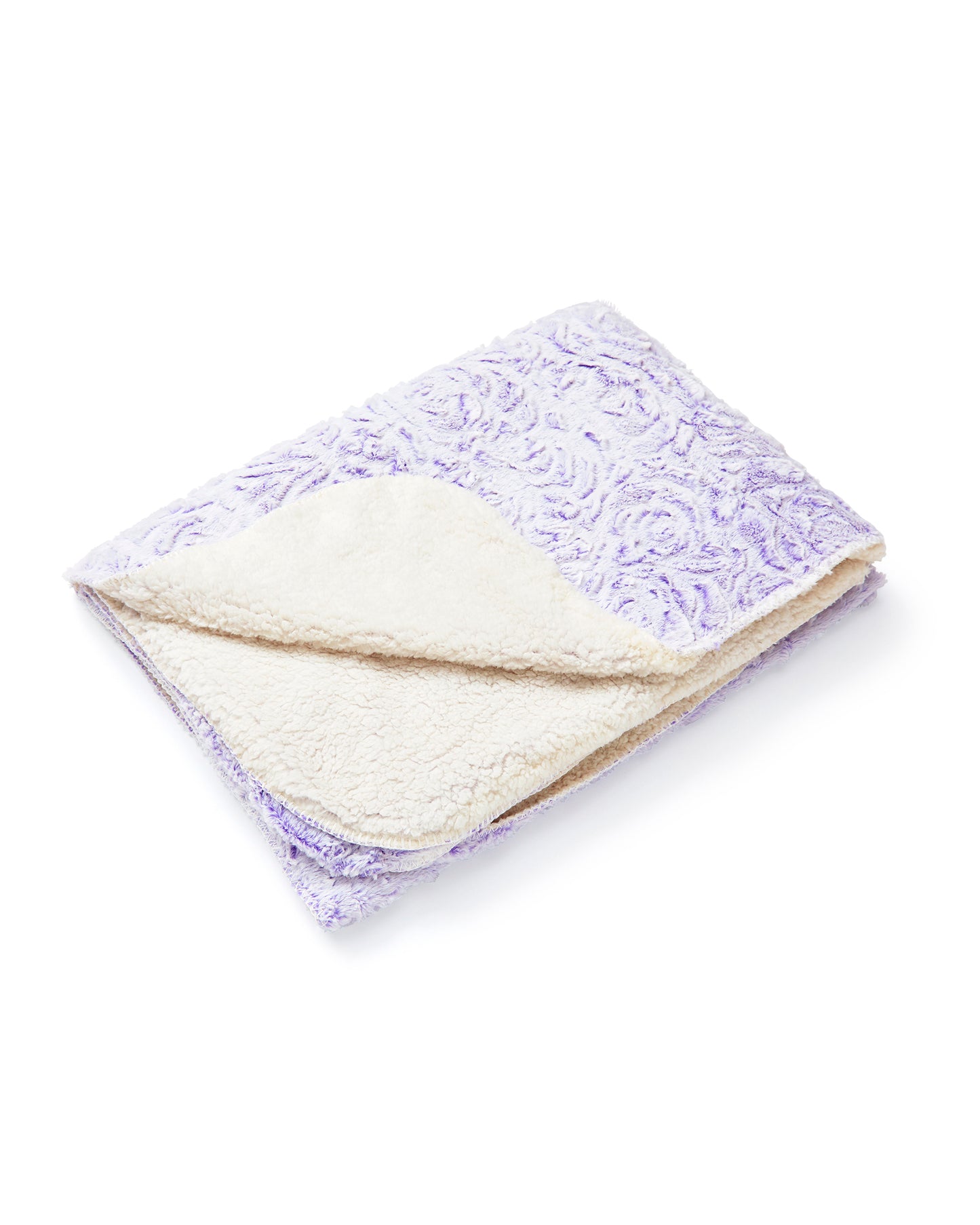 Regal Comfort - Lavender - Faux Fur Plush Throw Blanket 50"x70"