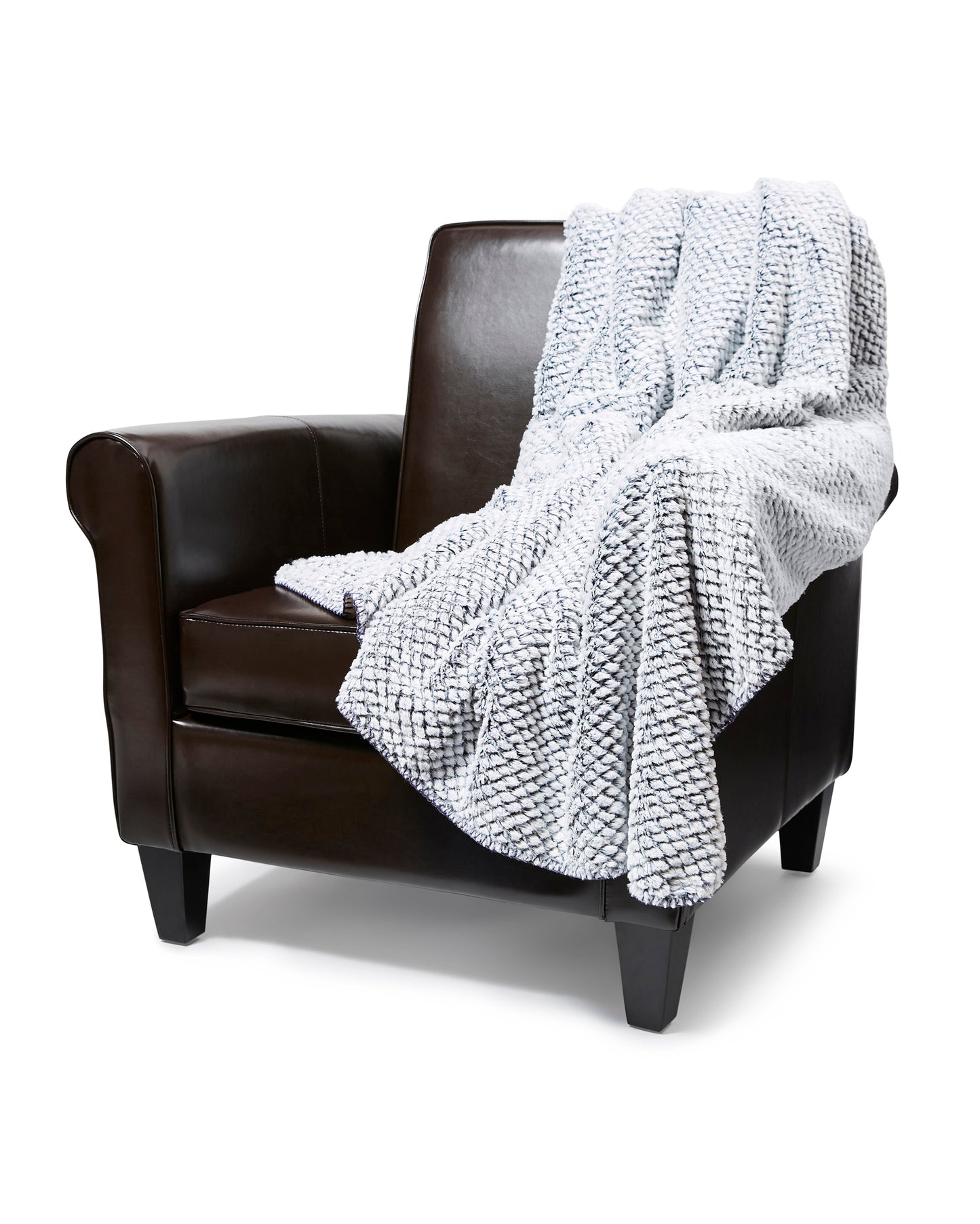 Silver Fox - Faux Fur Plush Throw Blanket 50"x70"