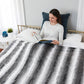 Regal Comfort - Zephyr Grey - Faux Fur Plush Throw Blanket 50"x70"
