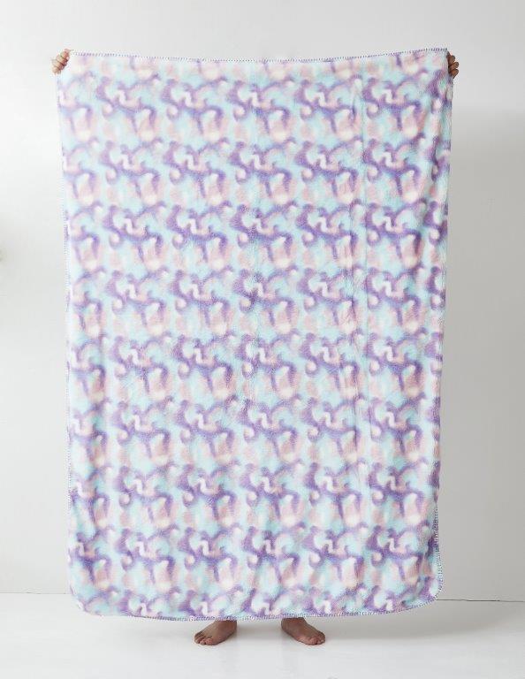 Regal Comfort - Taffy - Faux Fur Plush Throw Blanket 50"x70"