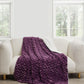 Regal Comfort - Amethyst Wave - Faux Fur Plush Throw Blanket 50"x70"